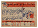 1957 Topps Baseball #338 Jim Bunning Tigers EX 521149