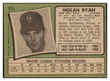 1971 Topps Baseball #513 Nolan Ryan Mets EX+/EX-MT 521153