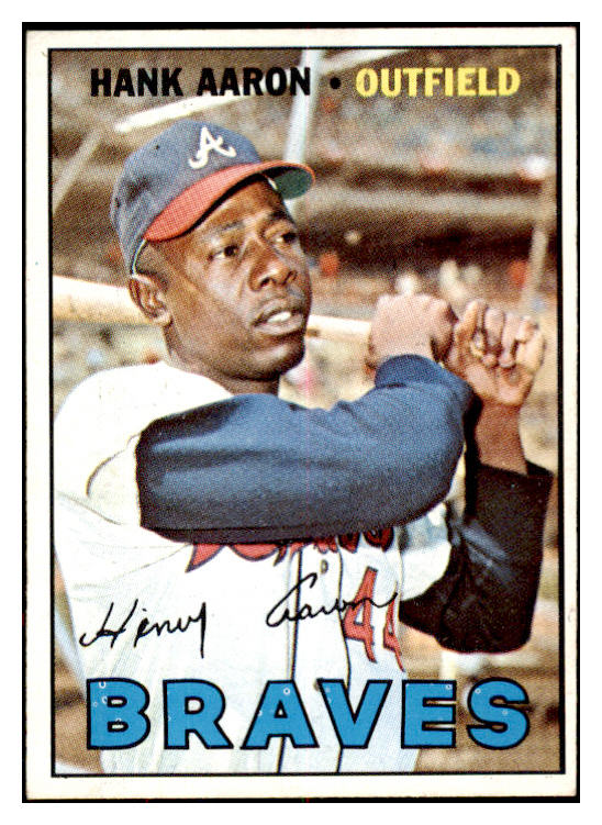 1967 Topps Baseball #250 Hank Aaron Braves EX-MT 521159