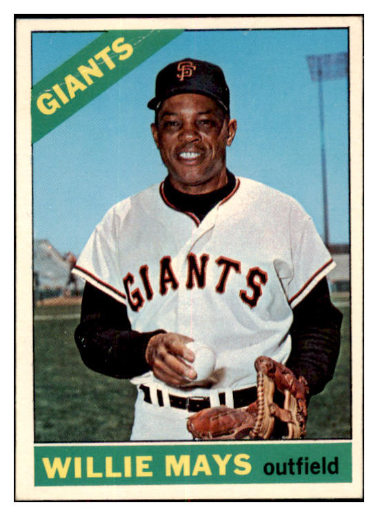 1966 Topps Baseball #001 Willie Mays Giants VG-EX 521163