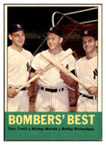 1963 Topps Baseball #173 Mickey Mantle Bobby Richardson EX-MT 521172