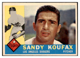 1960 Topps Baseball #343 Sandy Koufax Dodgers NR-MT 521174