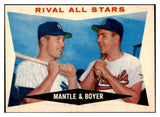 1960 Topps Baseball #160 Mickey Mantle Ken Boyer EX-MT 521177