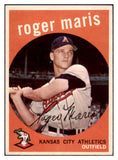 1959 Topps Baseball #202 Roger Maris A's EX-MT 521186