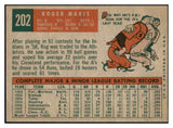 1959 Topps Baseball #202 Roger Maris A's EX-MT 521186