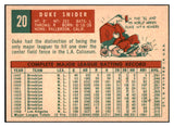 1959 Topps Baseball #020 Duke Snider Dodgers EX-MT 521191