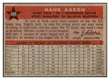 1958 Topps Baseball #488 Hank Aaron A.S. Braves EX-MT 521196