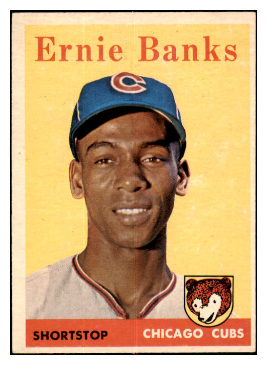 1958 Topps Baseball #310 Ernie Banks Cubs EX-MT 521198