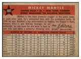 1958 Topps Baseball #487 Mickey Mantle A.S. Yankees VG-EX 521202