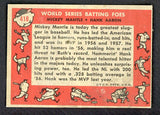 1958 Topps Baseball #418 Mickey Mantle Hank Aaron Good tape residue 521204