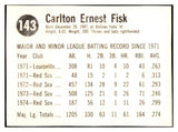 1975 Hostess #143 Carlton Fisk Red Sox NR-MT 521212