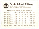 1975 Hostess #144 Brooks Robinson Orioles NR-MT 521213