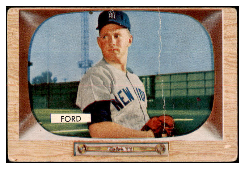 1955 Bowman Baseball #059 Whitey Ford Yankees Good 521218