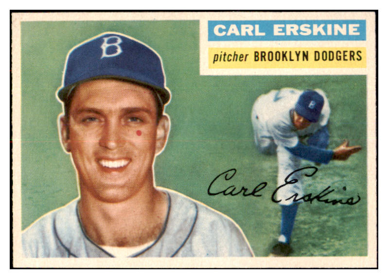 1956 Topps Baseball #233 Carl Erskine Dodgers NR-MT 521225