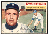 1956 Topps Baseball #008 Walter Alston Dodgers NR-MT White 521227