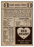 1954 Red Heart Duke Snider Dodgers VG 521229