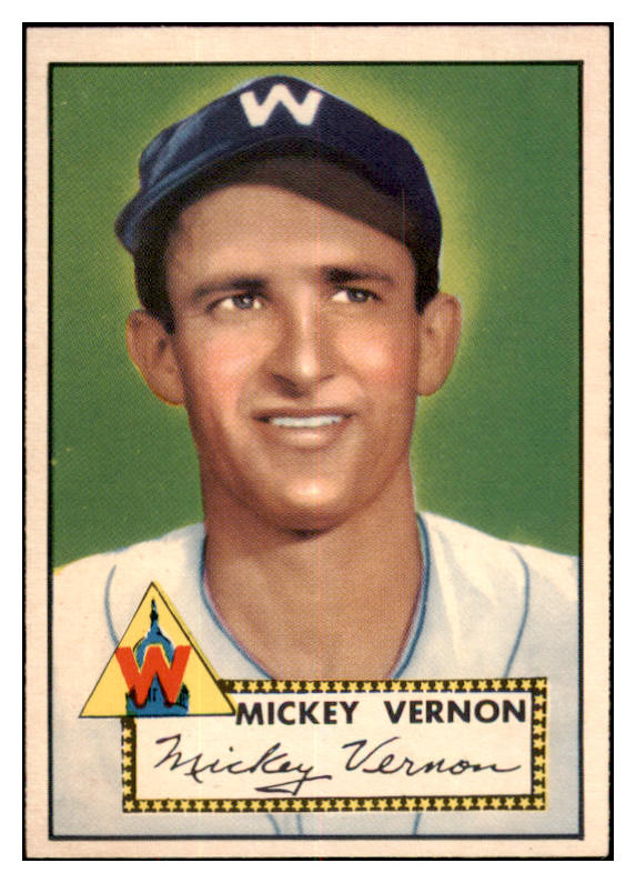 1952 Topps Baseball #106 Mickey Vernon Senators EX-MT 521232