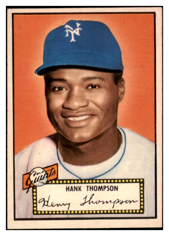 1952 Topps Baseball #003 Hank Thompson Giants EX-MT Red 521233