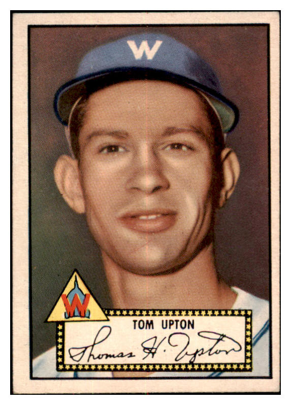 1952 Topps Baseball #071 Tom Upton Senators EX-MT Black 521234