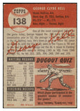 1953 Topps Baseball #138 George Kell Red Sox EX+ 521239