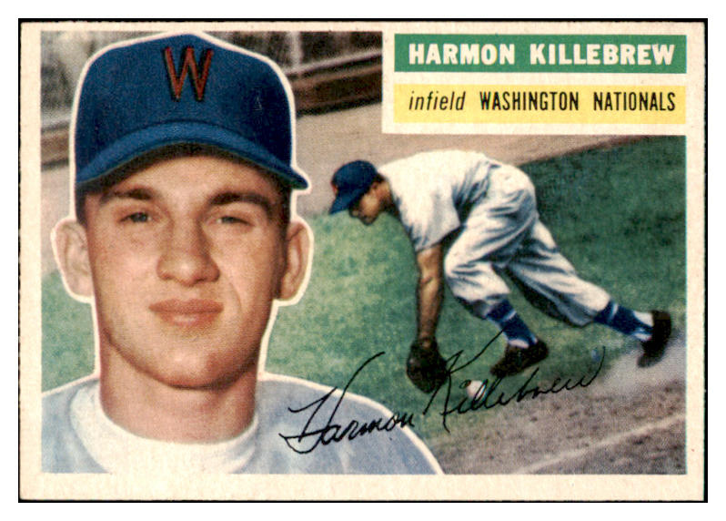 1956 Topps Baseball #164 Harmon Killebrew Senators NR-MT Gray 521254