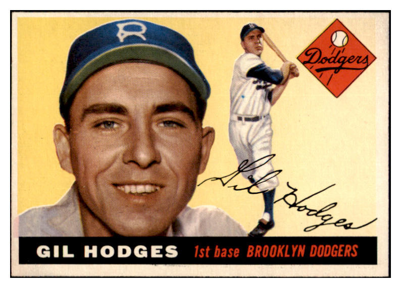 1955 Topps Baseball #187 Gil Hodges Dodgers EX-MT 521257