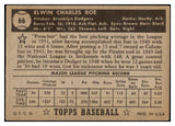 1952 Topps Baseball #066 Preacher Roe Dodgers EX Black 521268