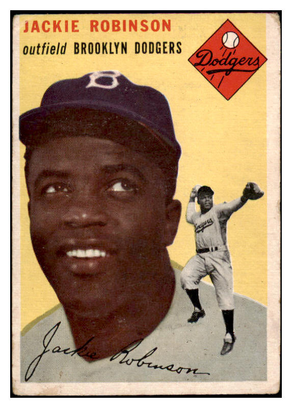 1954 Topps Baseball #010 Jackie Robinson Dodgers GD-VG 521270