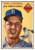 1954 Topps Baseball #132 Tom Lasorda Dodgers VG-EX 521271