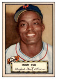 1952 Topps Baseball #026 Monte Irvin Giants EX Black 521275