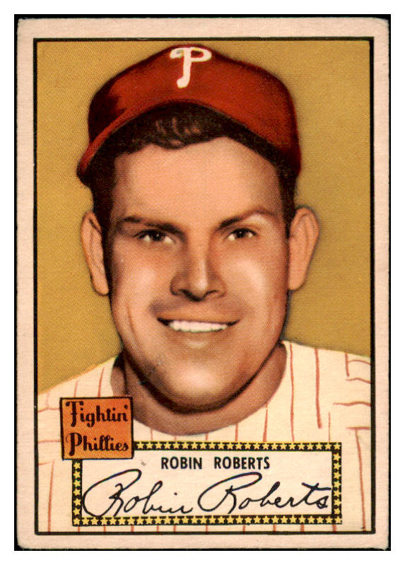 1952 Topps Baseball #059 Robin Roberts Phillies VG-EX Red 521276