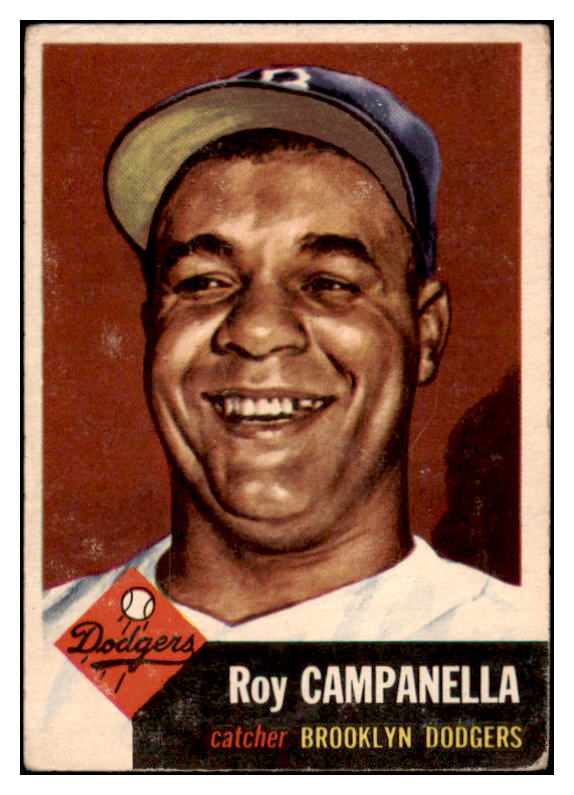 1953 Topps Baseball #027 Roy Campanella Dodgers VG 521285