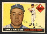 1955 Topps Baseball #210 Duke Snider Dodgers GD-VG 521287