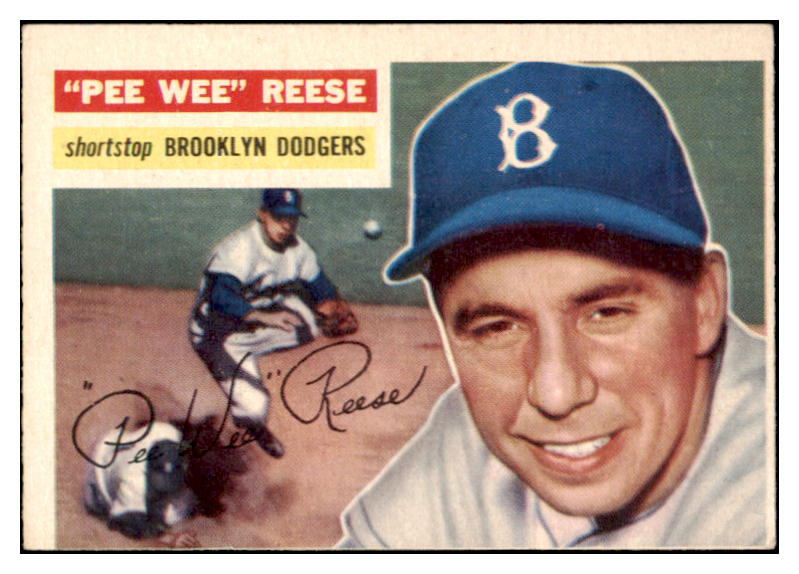 1956 Topps Baseball #260 Pee Wee Reese Dodgers VG 521288