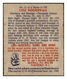 1949 Bowman Baseball #011 Lou Boudreau Indians NR-MT 521300