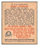 1949 Bowman Baseball #018 Bobby Thomson Giants NR-MT 521301