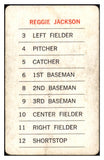 1970 Milton Bradley Reggie Jackson A's VG 521307