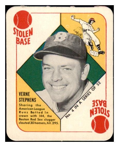 1951 Topps Red Backs #004 Vern Stephens Red Sox NR-MT 521319