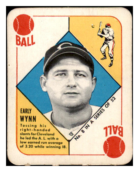 1951 Topps Red Backs #008 Early Wynn Indians NR-MT 521320