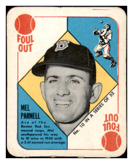 1951 Topps Red Backs #010 Mel Parnell Red Sox EX-MT 521330