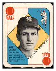 1951 Topps Red Backs #018 Jerry Coleman Yankees VG-EX 521344