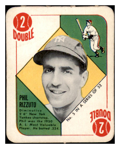 1951 Topps Red Backs #005 Phil Rizzuto Yankees VG 521362