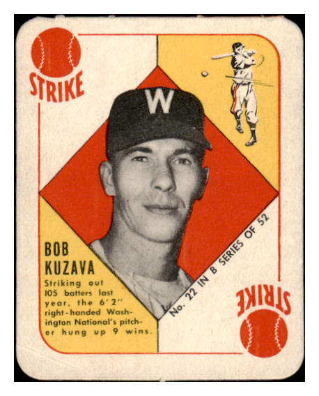 1951 Topps Blue Backs #022 Bob Kuzava Senators VG-EX 521385