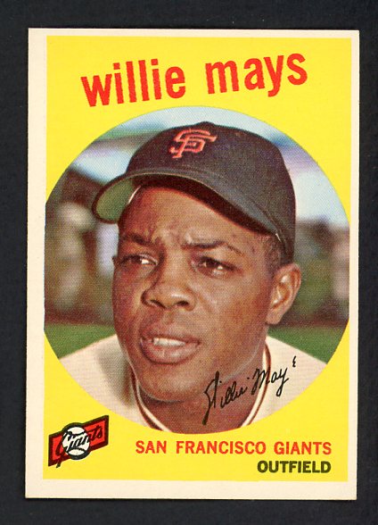 1959 Topps Baseball #050 Willie Mays Giants EX-MT 521406