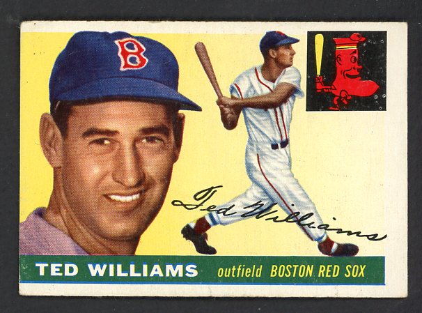 1955 Topps Baseball #002 Ted Williams Red Sox VG-EX 521411