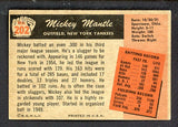 1955 Bowman Baseball #202 Mickey Mantle Yankees VG 521412