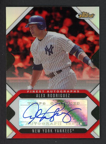 2006 Topps Finest Autographs #FA-AR Alex Rodriguez Yankees 521413