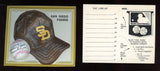 1969 Fleer Cap Plaques San Diego Padres w/Line Up Card 521431