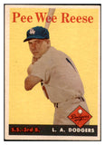 1958 Topps Baseball #375 Pee Wee Reese Dodgers NR-MT 521446