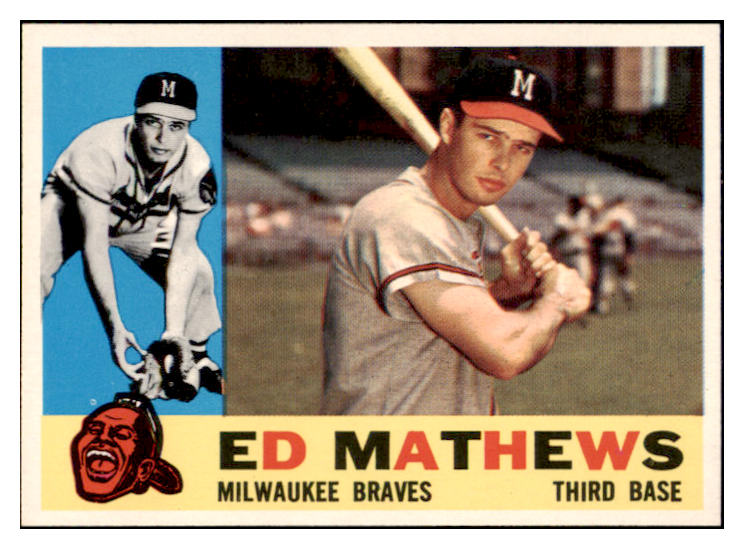 1960 Topps Baseball #420 Eddie Mathews Braves NR-MT 521450